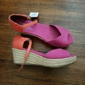 Toms Colorbock wedge sandal